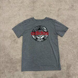 Grey Adidas Dry Fit T-Shirt Youth Large